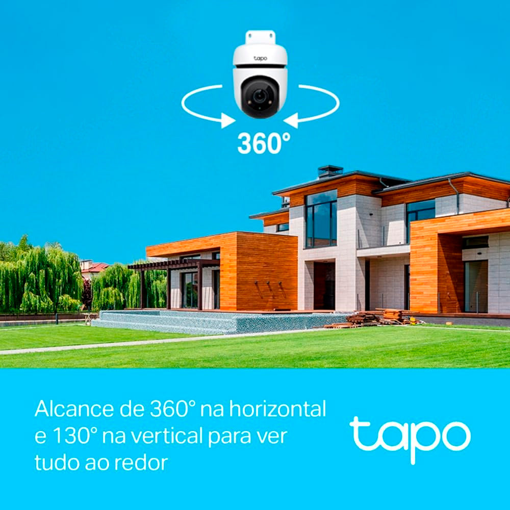 Câmera De Segurança Tp-Link Tapo C500 Externa 360º Com Wi-fi 1080p Full HD  100v/240v