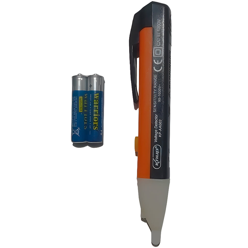 Caneta Detectora de Tensão Com Luz e Alerta Sonoro 90v a 1000v Com Pilhas KNUP - KP-AA002