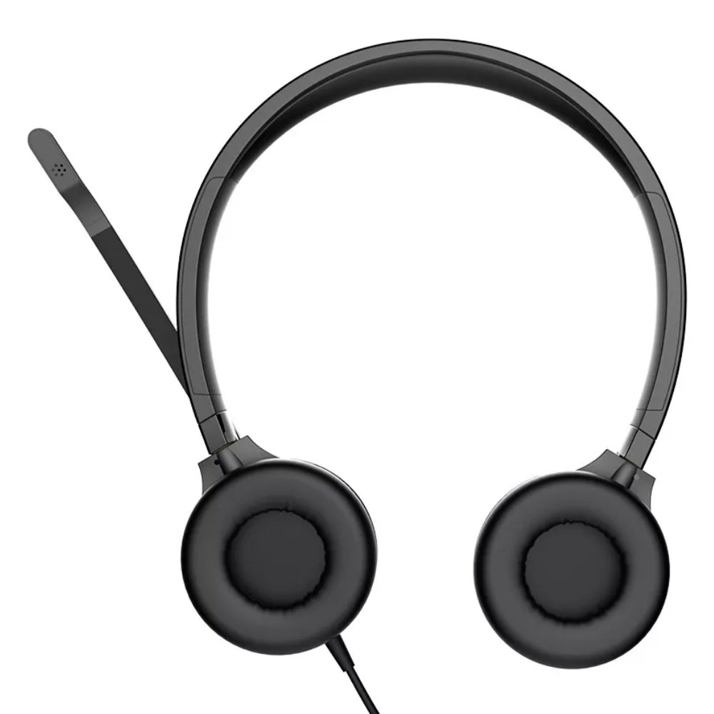 Fone Headset USB PH-360BK C3Tech, Som Estéreo, Cancelamento de Ruído ENC, Controle no Cabo, Preto