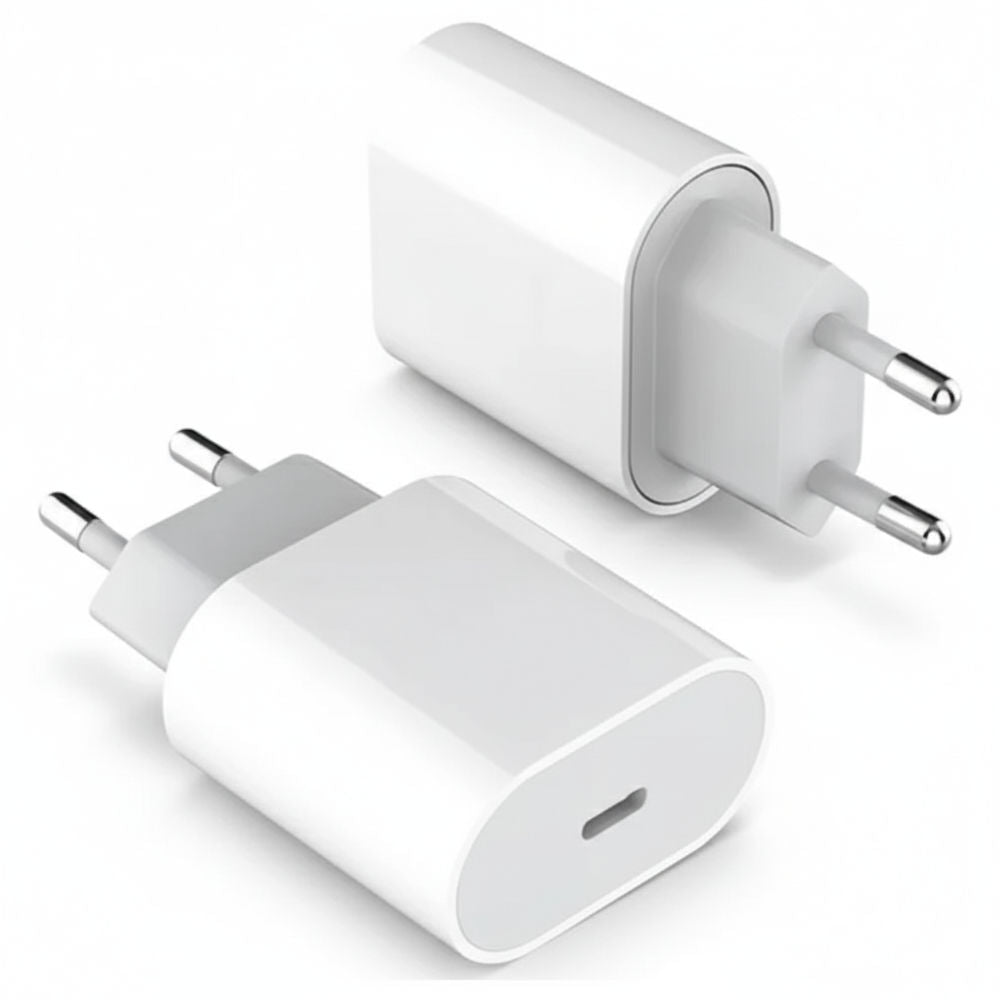 Fonte Carregadora USB-C 35W Compatível iPhone 15 Pro Max, iPad, Apple Watch e AirPods – Branco