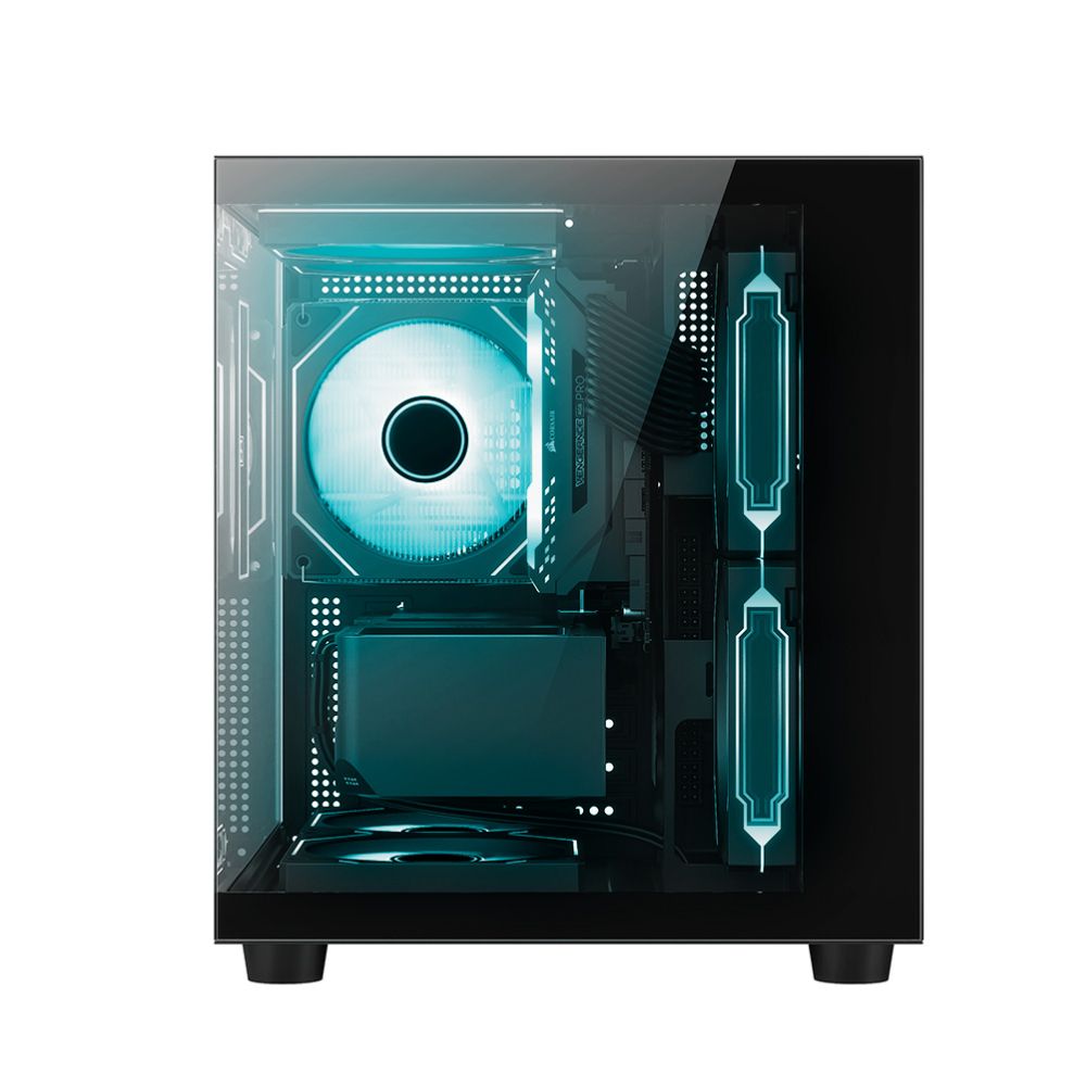 Gabinete Gamer C3Tech Aquarius MT-G720BK S/Fonte, Lateral em Vidro Temperado, Suporte Watercooler 240mm, mATX, Preto