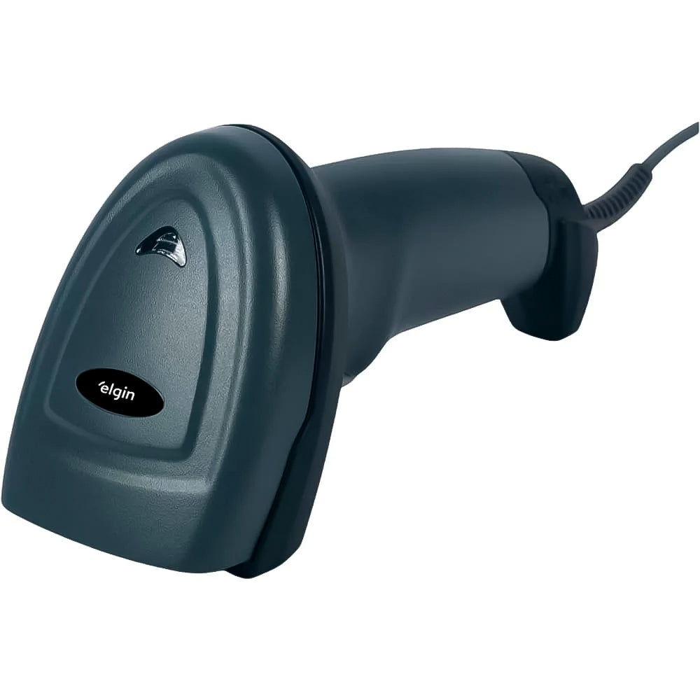 Leitor de Código de Barras BR-520, 1D e 2D, USB, Com Suporte, Elgin - Preto