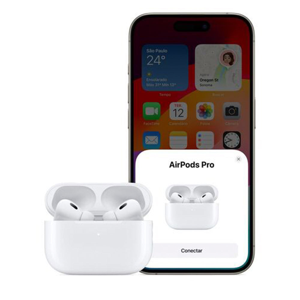 AirPods Pro Apple Original 2ª Geração Com Estojo de Recarga MagSafe USB-C Branco