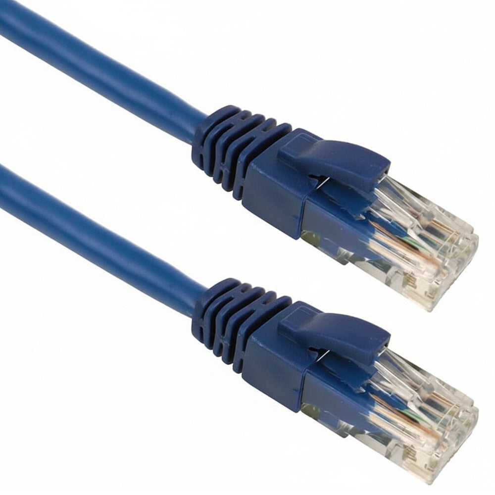 Cabo de Rede Patch Cord Cat.5E, 1.5 Metros RJ45, U/UTP 4 Pares 24 AWG, Gigabit, CAT5E15B Azul
