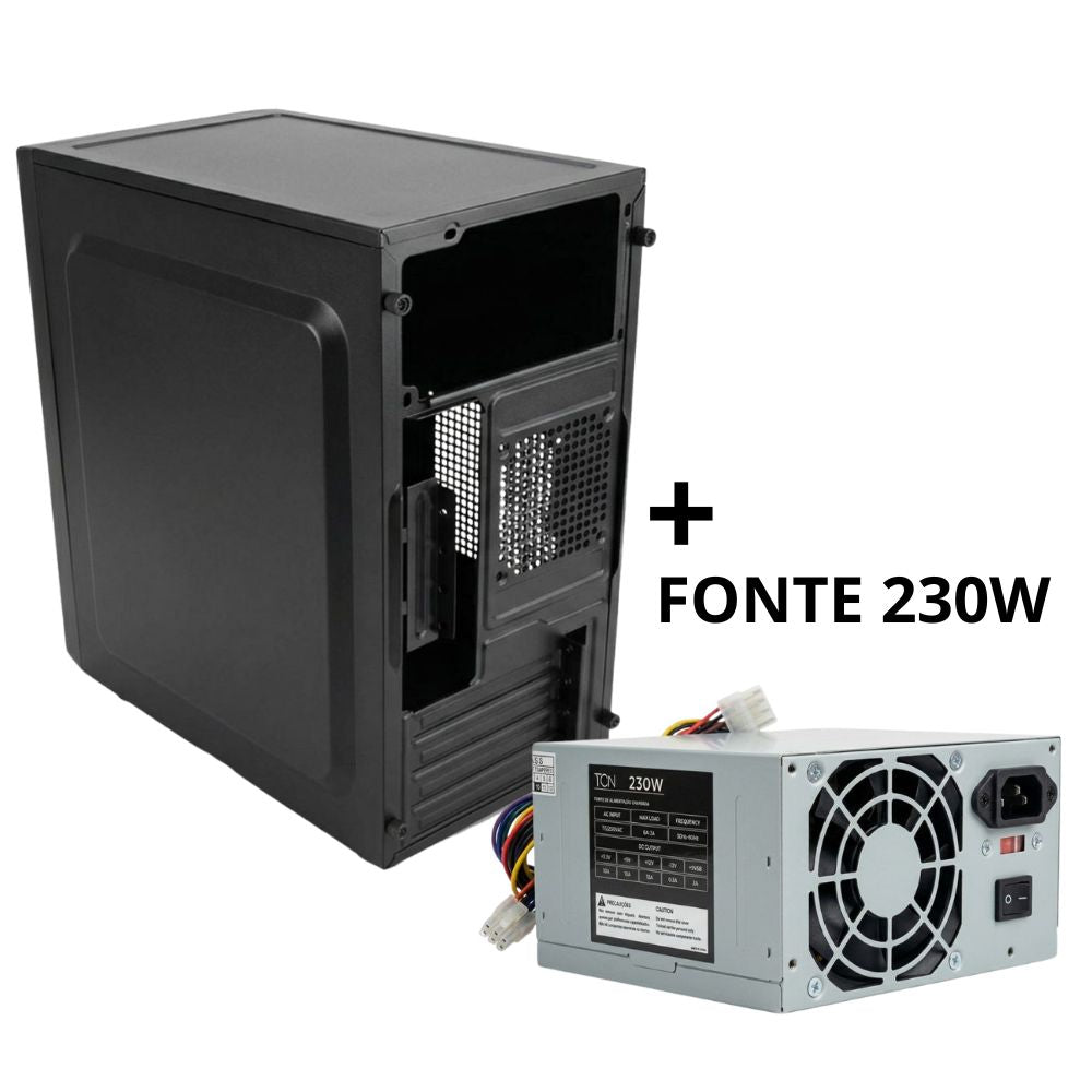 Gabinete Office TCN Com Fonte 230W - Preto