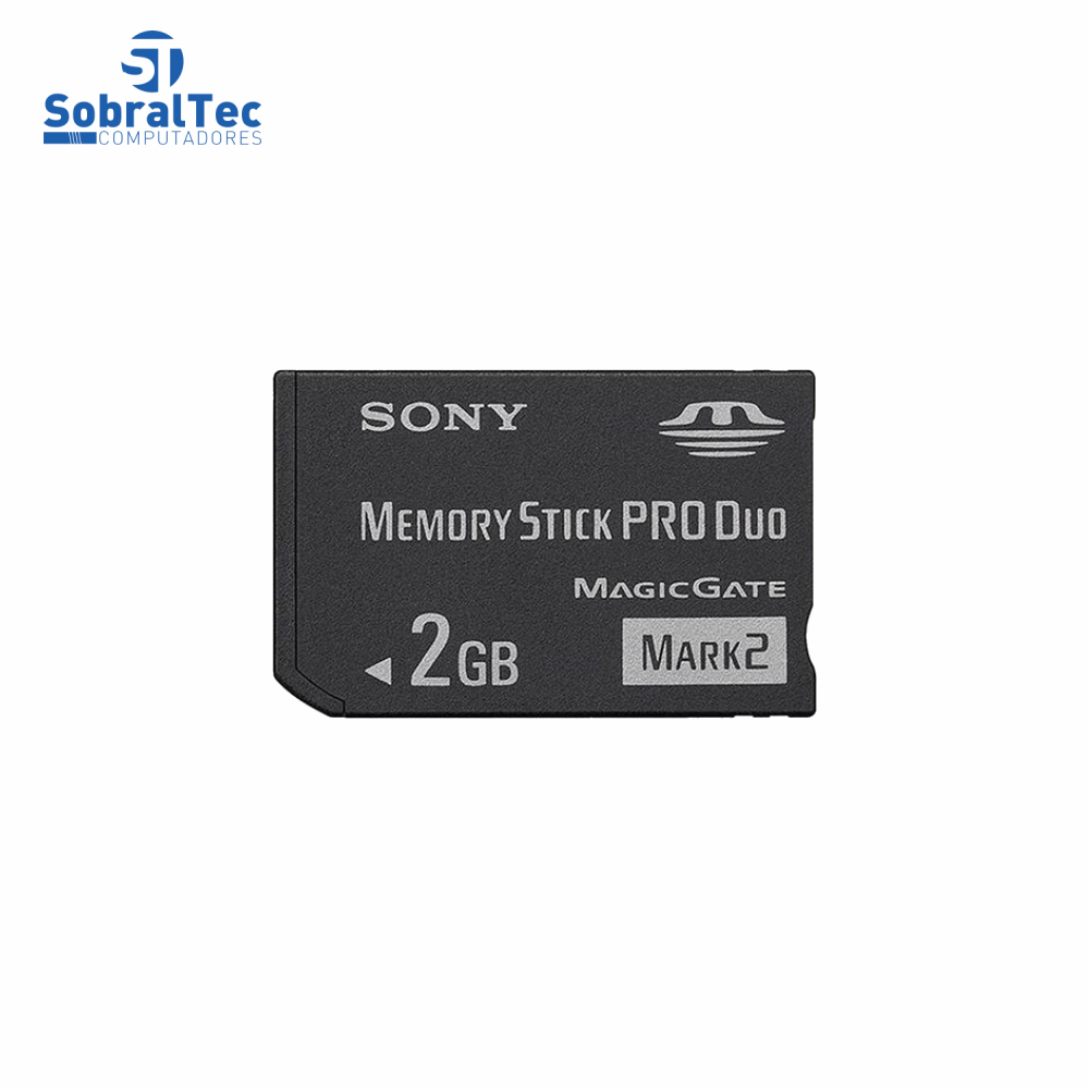 Cartão De Memória Memory Stick Pro Duo 2Gb Sony MagicGate Mark2 MS-MT2G