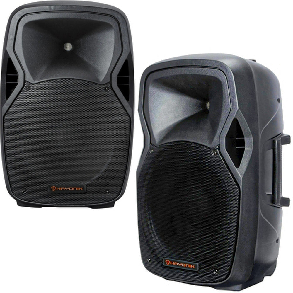 Caixa  de Som Ativa Hayonik CPA15600L - 600w -Alto Falante de 15 Polegadas FM/USB/SD/BT