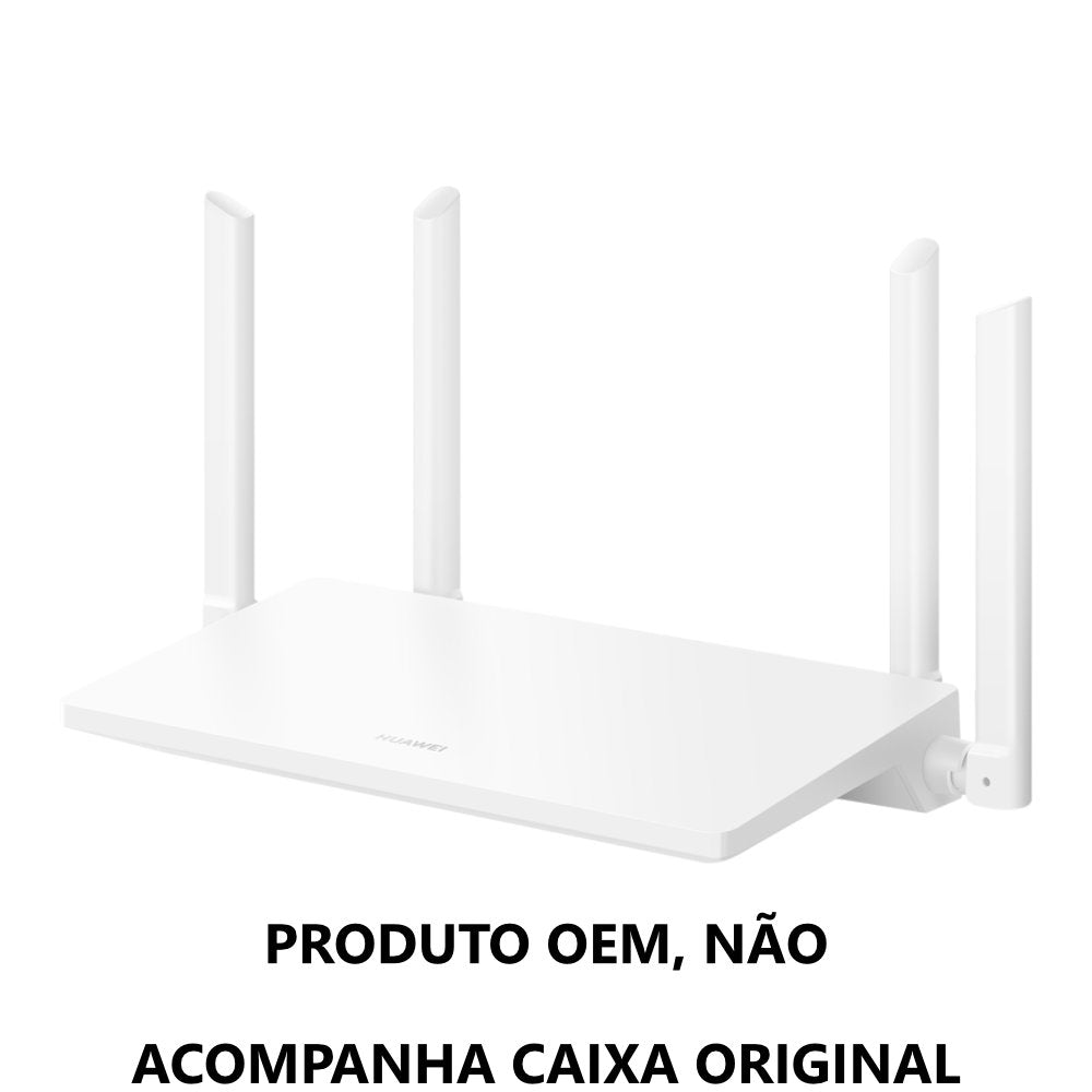 Roteador Huawei Wi-Fi 6 AX2 WS7001 Sem Fio, Dual Band 1500Mbps Gigabit , Mesh+ OEM S/Box – Branco