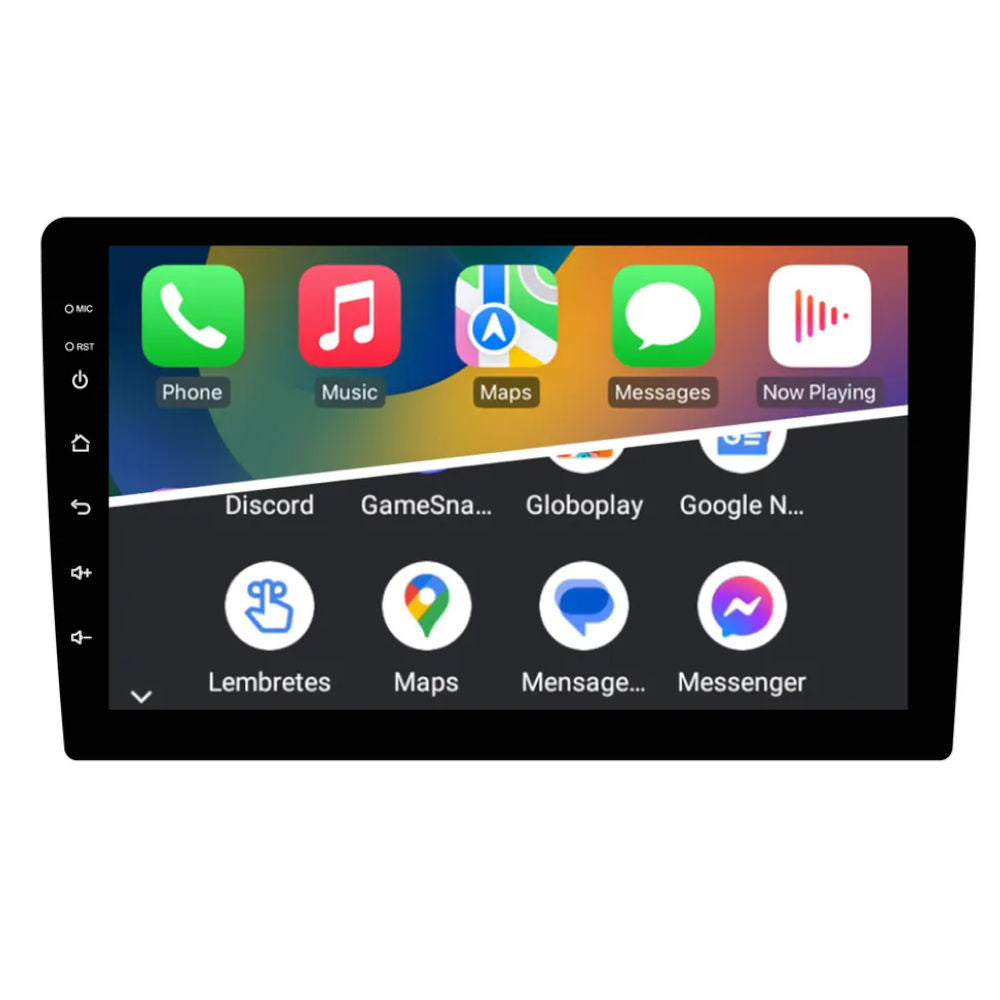 Central Multimídia Adak 9" PLAY-2964/G2 Quad-Core, 2GB DDR3, 32GB, Bluetooth, Tela QLED 1280x720 HD, G2 Play, Preto