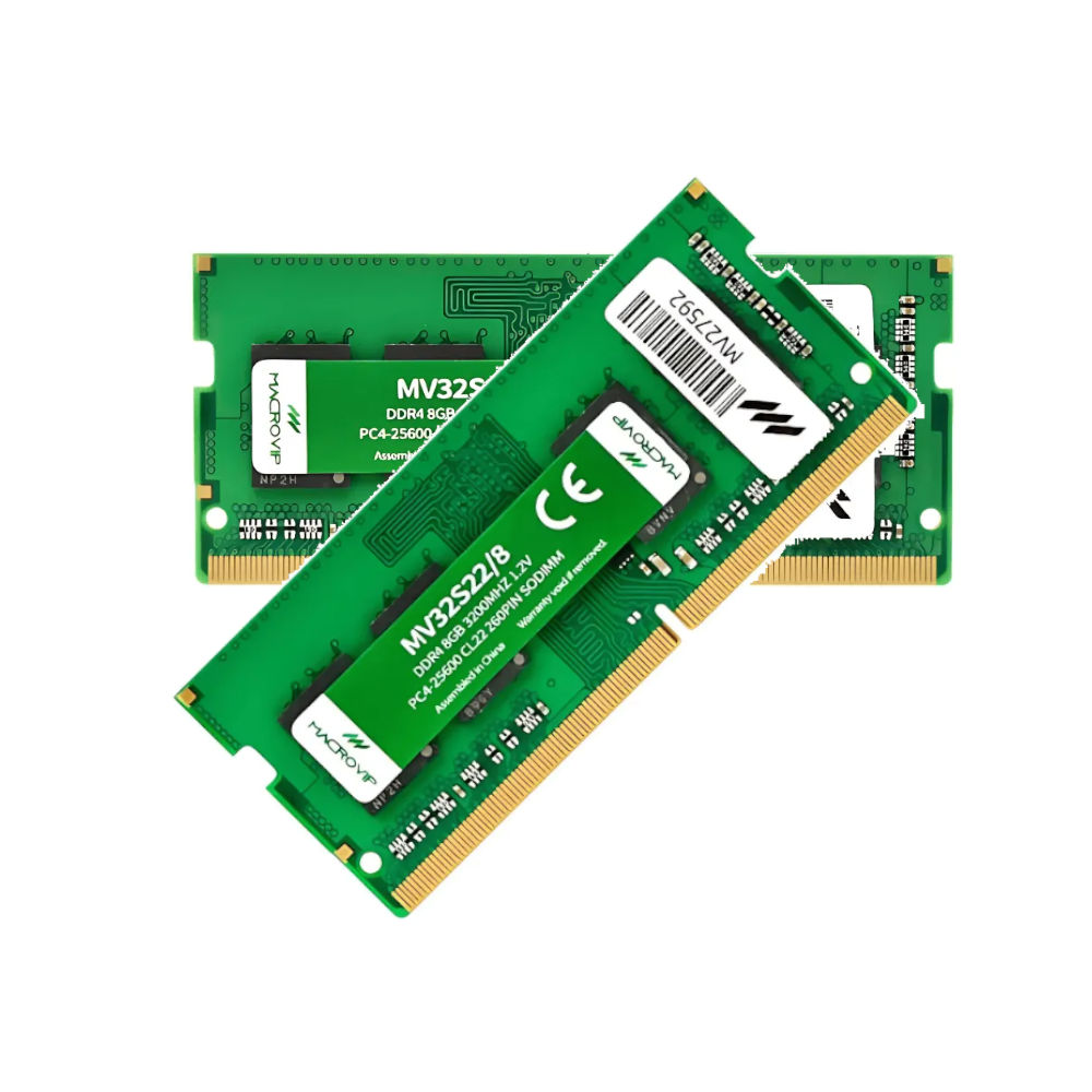 Memória RAM Notebook Macrovip 8GB 3200MHz DDR4 SODIMM, 1.2V, CL22, 260 Pinos, PC4-25600 – MV32S228