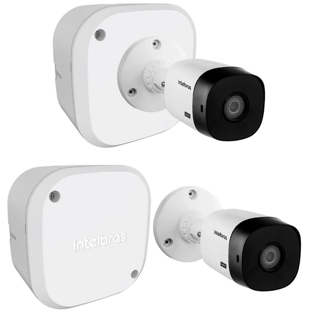 Caixa Plástica de Passagem, Para Câmeras, CFTV, Intelbras, VBox 1100, Branco