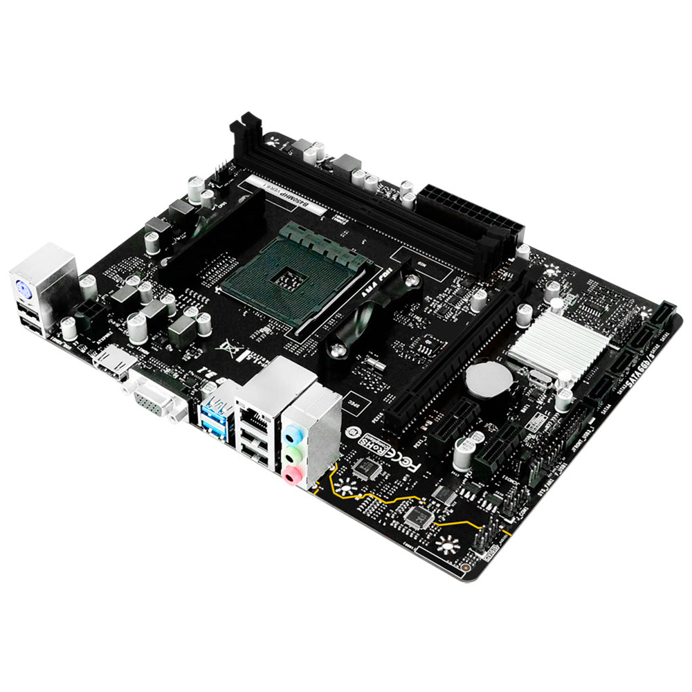 Placa Mãe Biostar B450MHP, Chipset B450, AMD AM4, mATX, DDR4, USB 3.2