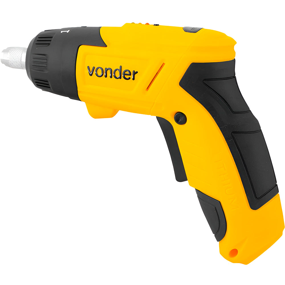 Parafusadeira a Bateria Vonder PBV 120 Bivolt 3,6V com 12 Acessórios e Carregador
