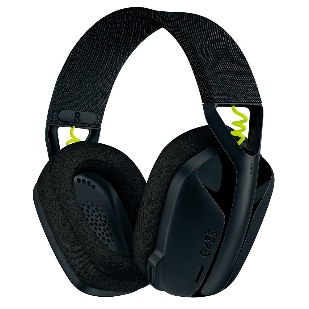 Headset Gamer Sem Fio Logitech G435, Lightspeed e Bluetooth, Dolby Atmos, USB, PC, PS4, PS5, Mobile, Drivers 40mm, Preto