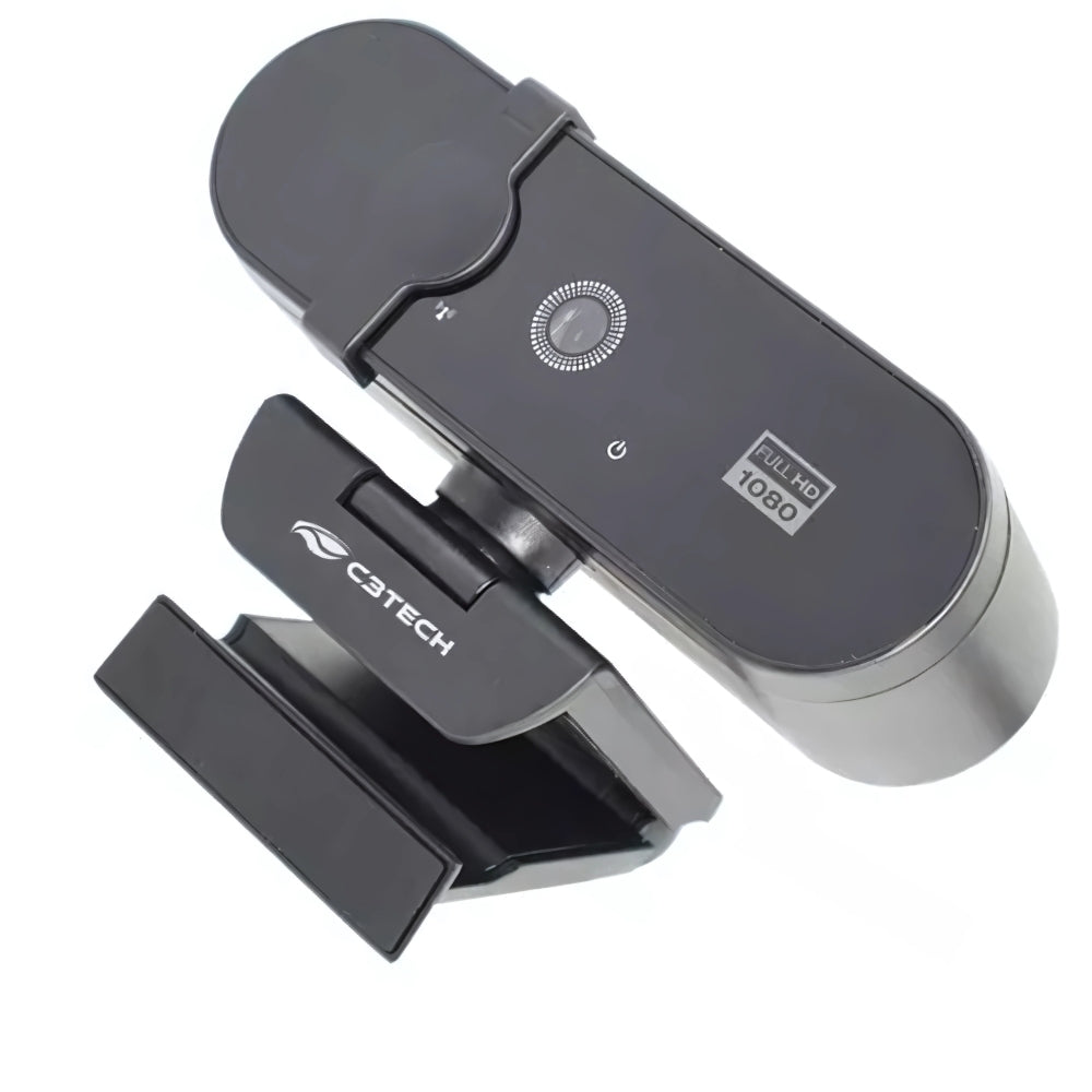 Webcam C3TECH WB-150BK, Full HD 1080P, Plug and Play, 30FPS - Preto