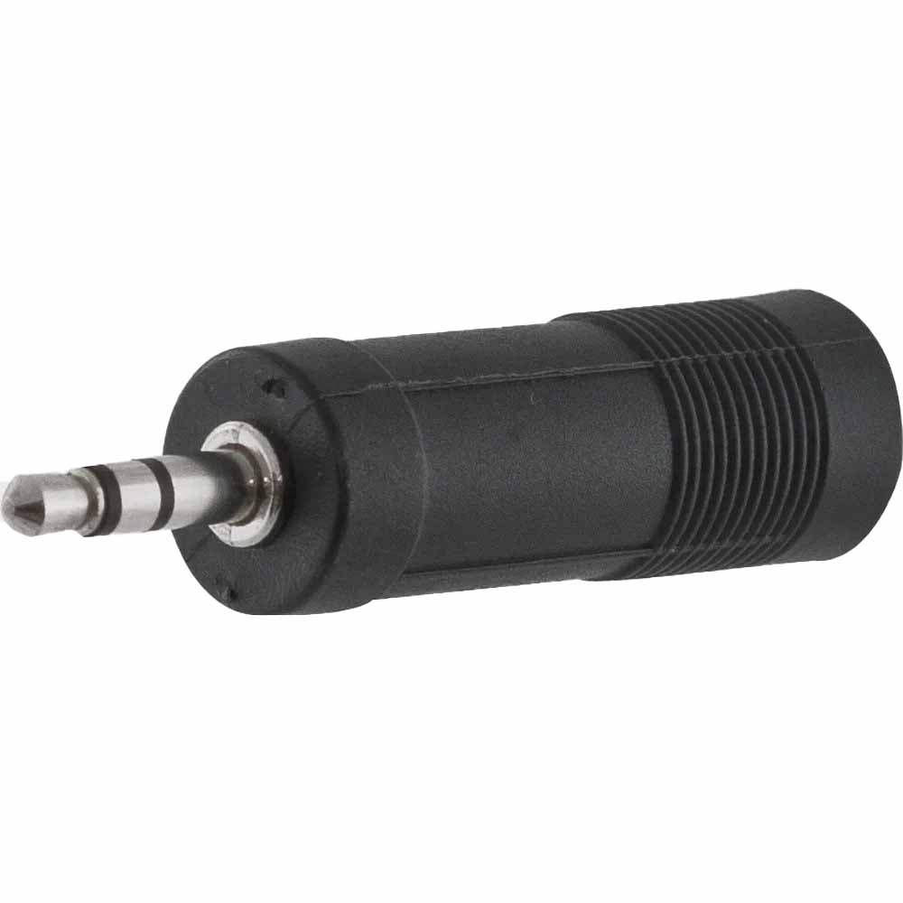Conector Plug Adaptador De Áudio Estéreo P10 Macho Para P2 Fêmea