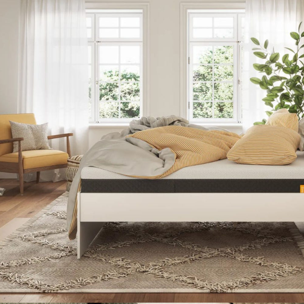 Colchão Emma Hybrid Lite King 193x203cm, Molas Ensacadas e Espuma Airgocell, Firmeza Média, Tecnologia Alemã