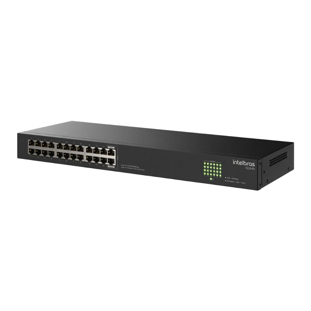 Switch 24 Portas Gigabit Ethernet S1124G Intelbras, Proteção Contra Surtos