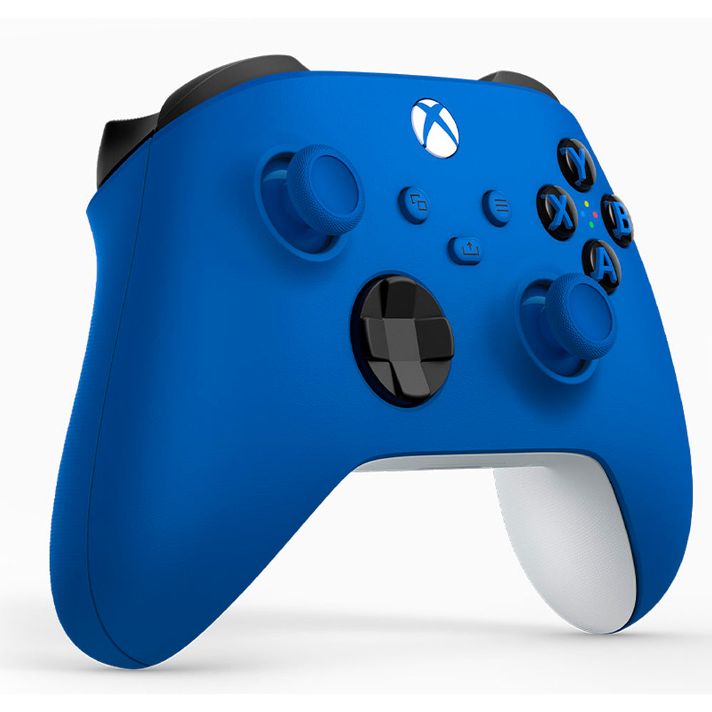 Controle Joystick Sem Fio Microsoft Xbox Series S, X e PC ,Shock Blue Azul- Qau-00079