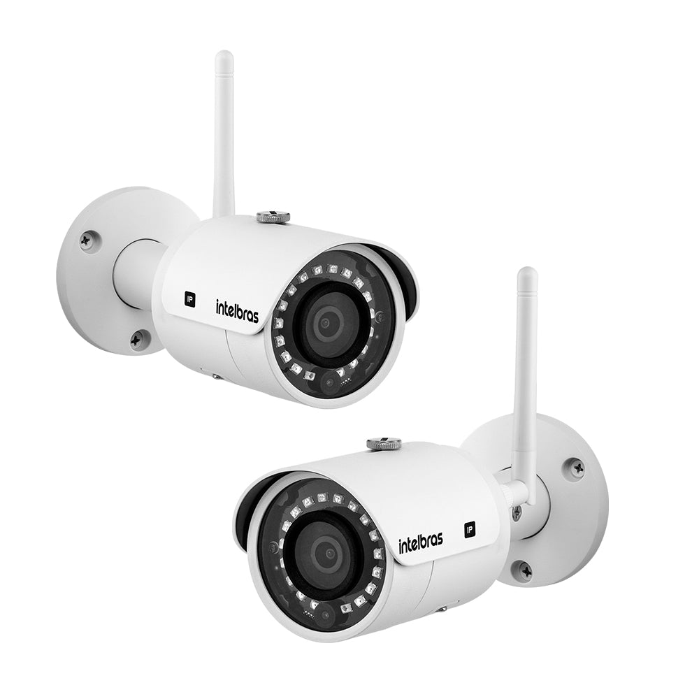 Câmera IP Bullet Intelbras VIP 3430 W, CFTV, 4MP, IR 30m, Proteção IP67, 3.6mm, Branco