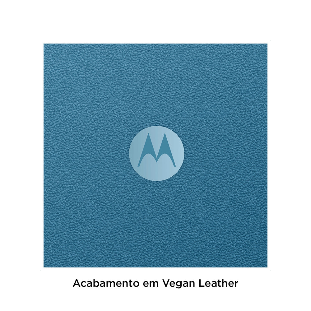 Smartphone Motorola Moto G54 5G Azul Vegan Leath 256GB, 8GB + 8GB RAM Boost, Tela de 6.5", Câmera Dupla, And 13 XT2343-1