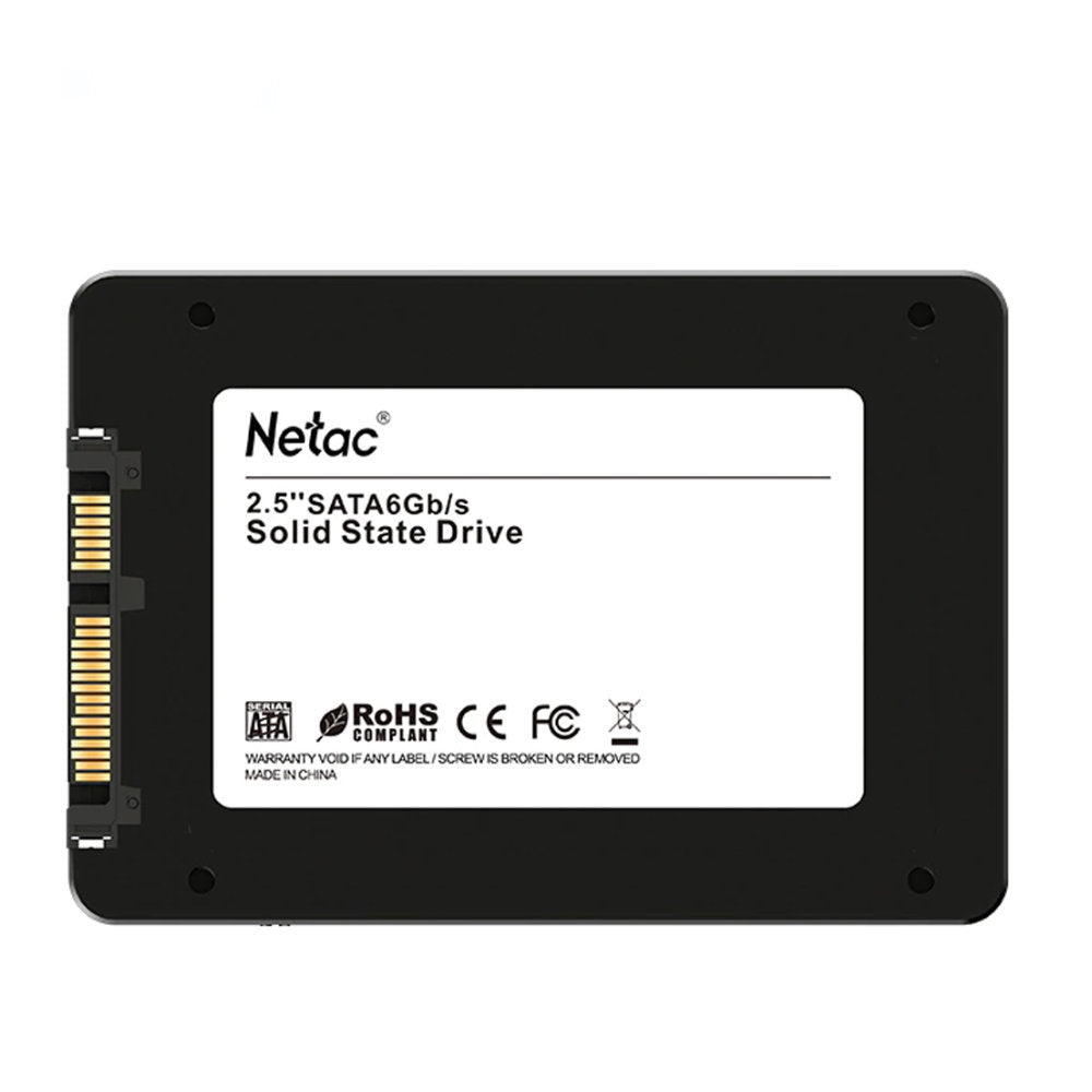 SSD Netac 512GB SATA III 2,5", Leitura 560MB/s Gravação 510MB/s, N530S, TLC