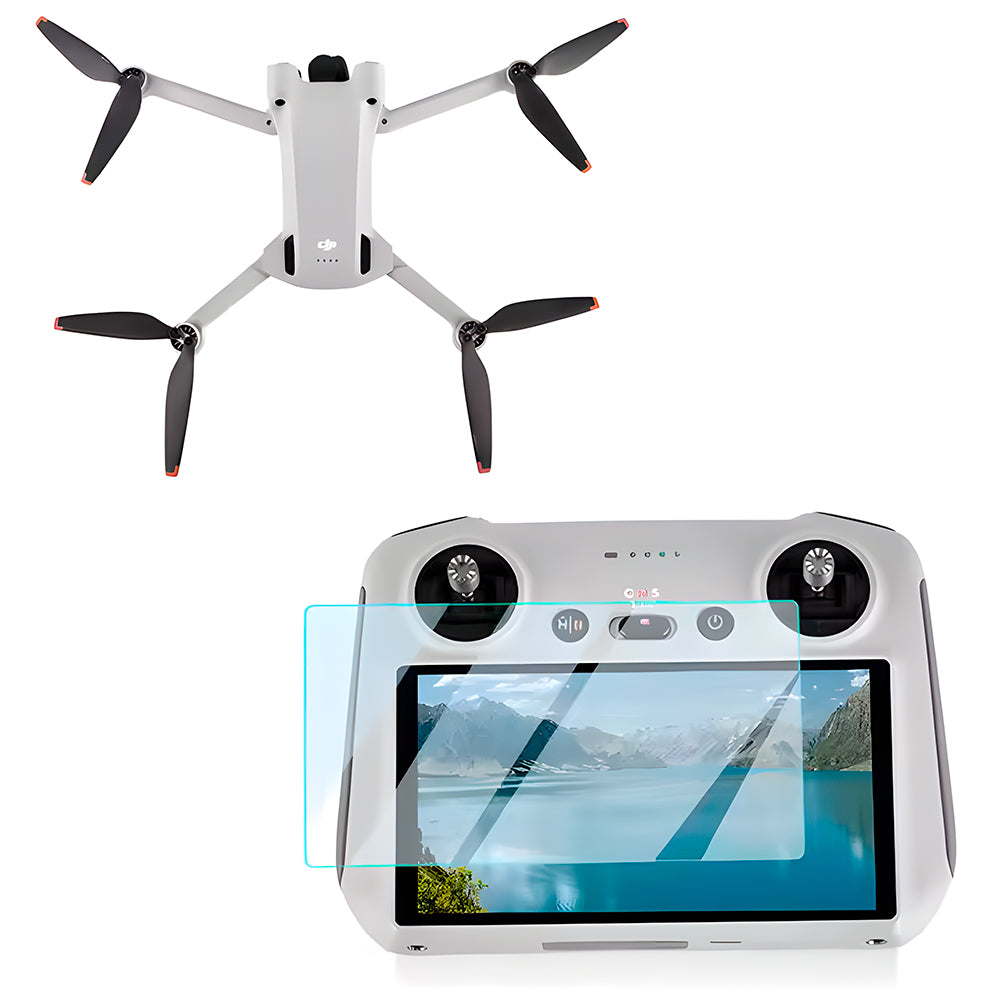 Película De Vidro, Para Controle Drone, DJI RC Mini 3 Pro, Anti Arranhões
