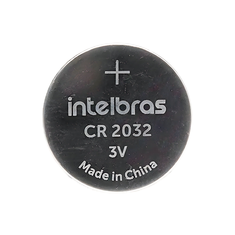 Bateria Botão de Lítio Não Recarregavel Intelbras CR2032, 220mAh 3V, 20x3,2mm Li/MnO (Cartela com 5 Unidades)