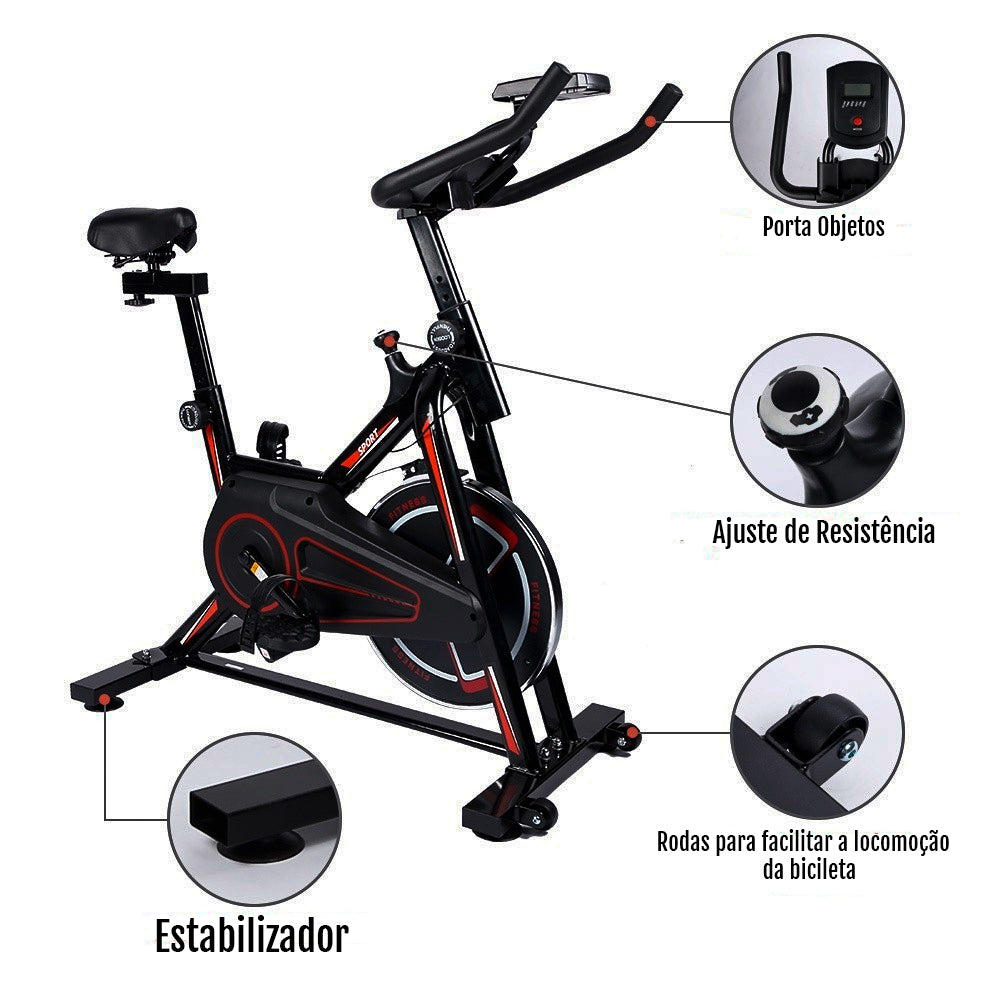 Bicicleta Ergométrica Fitness Nakasaki NK2019