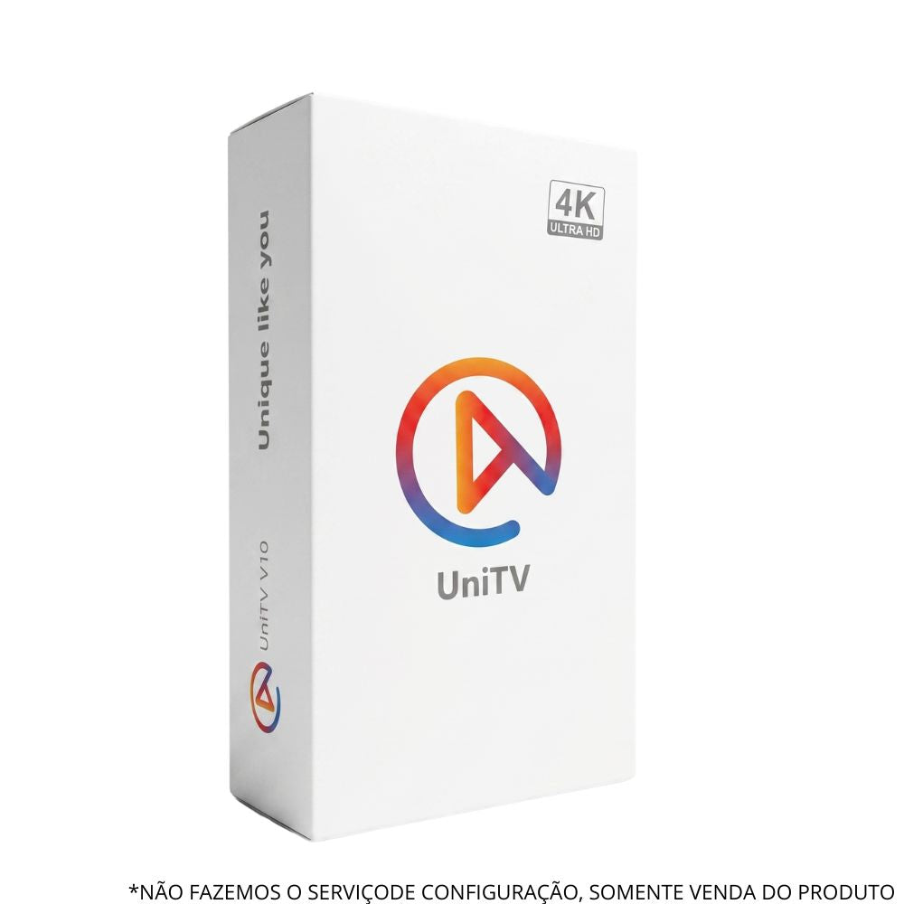 Aparelho Receptor Smart TV Box UniTv V10 4K Android Wi-Fi Dual Band HDMI Completo