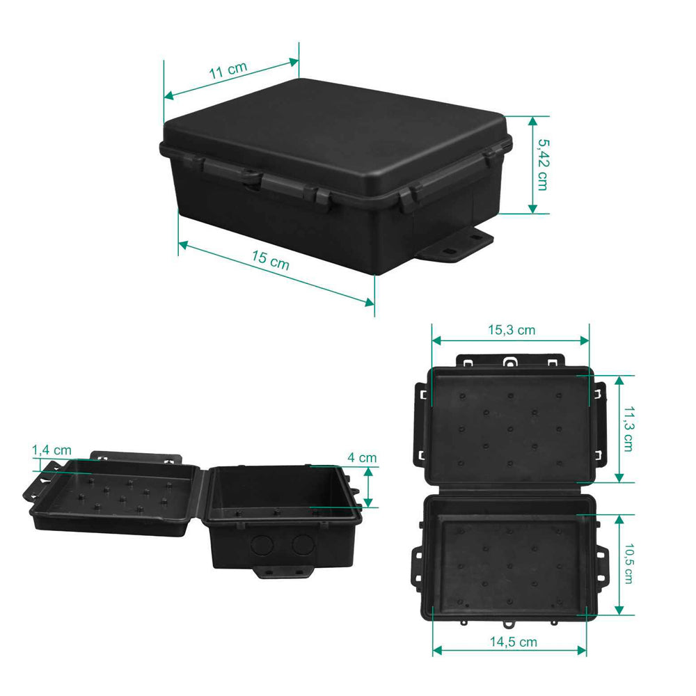 Caixa Hermética Baby Slim Vedada Multitoc, Compacta e Resistente – 14,5 x 10,5 x 5,5 cm