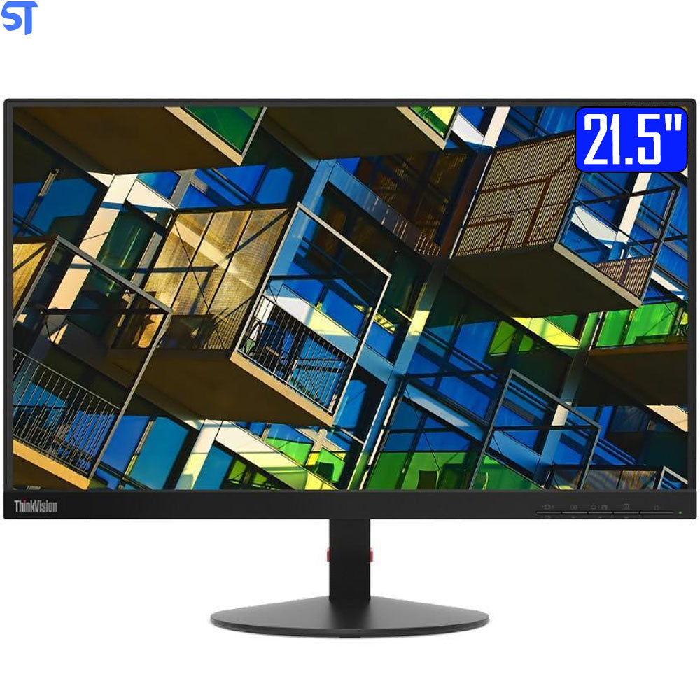Monitor Lenovo 21.5" ThinkVision S22e-18 Full HD Wide FreeSync 4 ms VA - 61FAKBR1BR, Base LTPS Com Ajuste de Altura