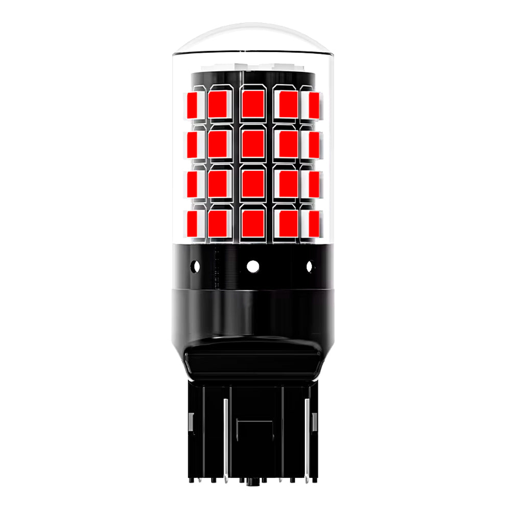 Kit Lâmpada LED CANbus, Para Farol de Carro, Soquete 7443, Vermelho, ASLENT