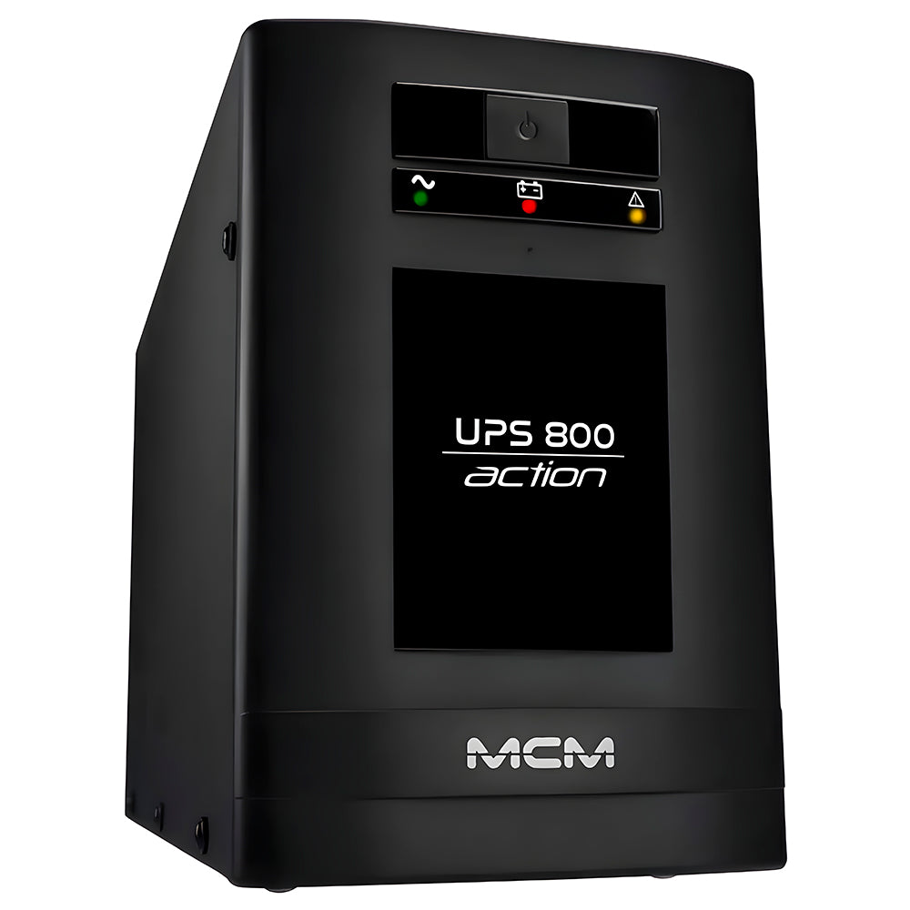 Nobreak UPS MCM 800VA,  ACTION FIT 3.1, Entrada Trivolt /220v, Saída 6 Tomadas 115V, Com Entrada  Bateria Estacionária