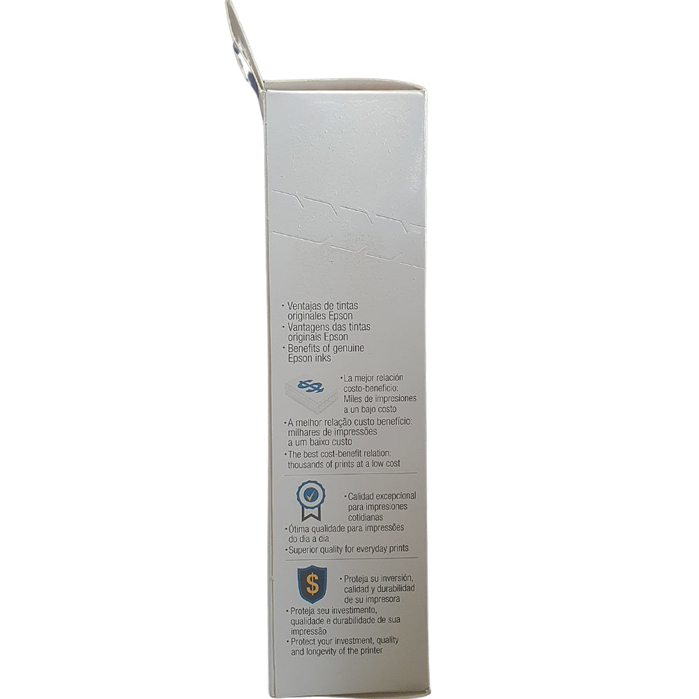 Refil de Tinta Epson Corante T544 Bk Preto 65ML Para Ecotank L1110 / L1210 / L3110 / L3150 / L3160 / L3251 / L5190