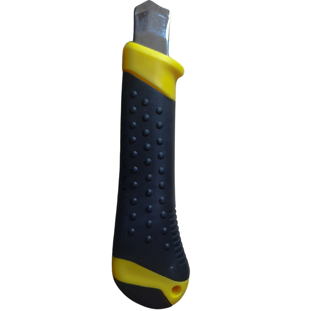 Estilete Profissional Cutter Knife Com Laminas 18mm Amarelo - Atomo