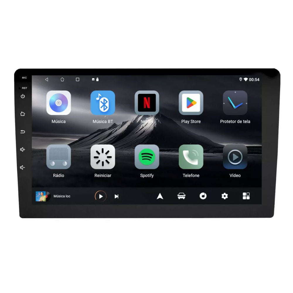 Central Multimídia Adak 9" PLAY-2964/G2 Quad-Core, 2GB DDR3, 32GB, Bluetooth, Tela QLED 1280x720 HD, G2 Play, Preto