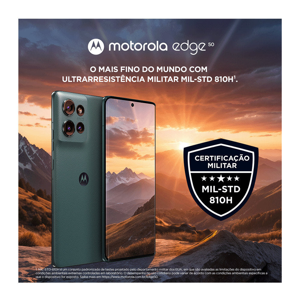 Smartphone Motorola Edge 50 5G Verde, 12GB+12GB RAM Boost, 256GB, Snapdragon 7 Gen 1 6.7" pOLED 144Hz 50MP Sony Moto AI