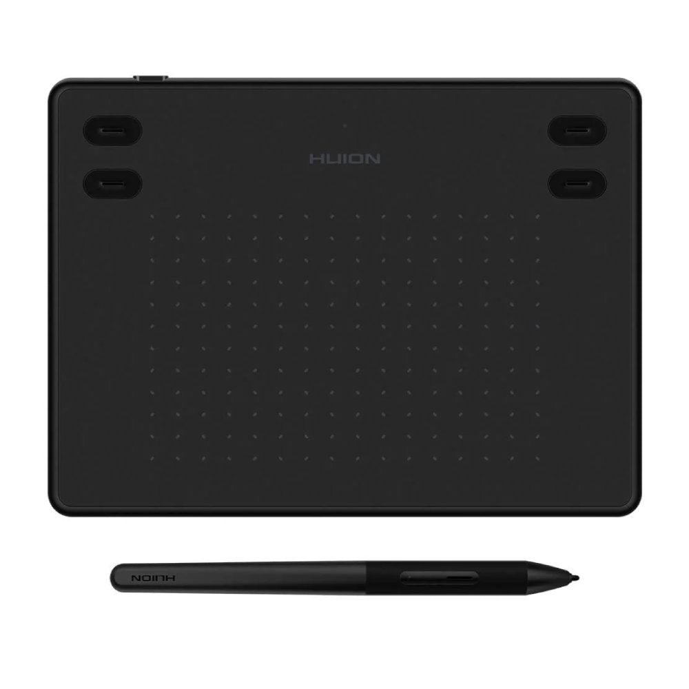 Mesa Digitalizadora Huion Inspiroy 5", com Caneta, 8192 Níveis de Sensibilidade, 4 botões programáveis, USB, Preto - RTE