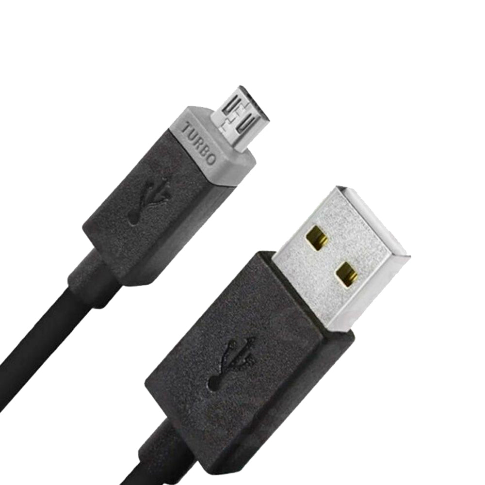 Cabo USB Para V8, Carregamento Rápido, 25W, 1 Metro de Comprimento, Preto, Caixa Verde