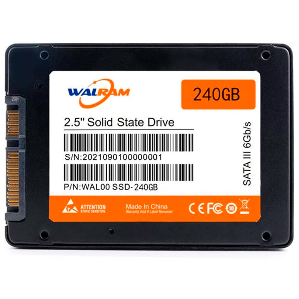 HD SSD Walram 240GB 560Mb/s De Leitura 490Mb/s De Escrita 3D Nand