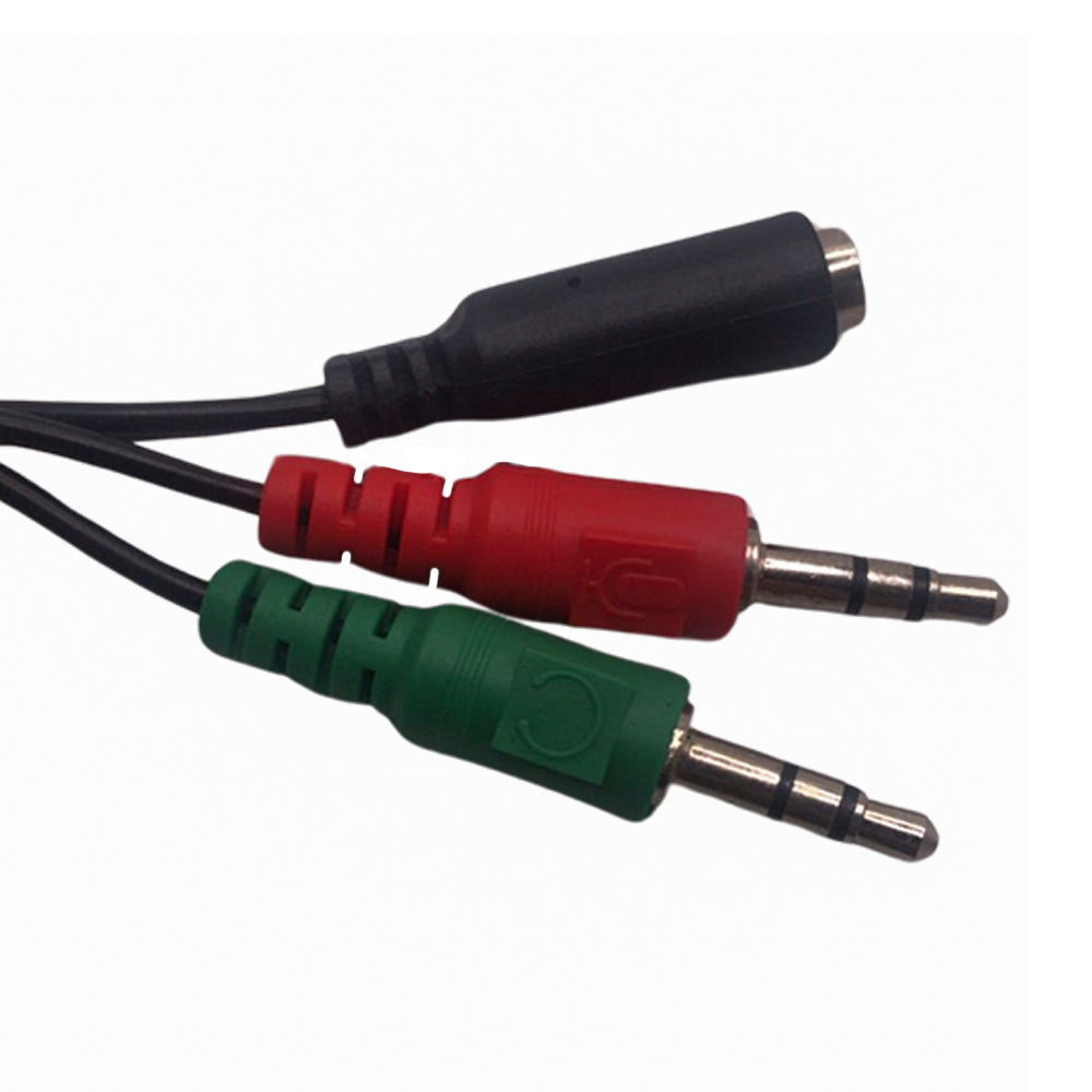 Cabo Adaptador Y, P3 Fêmea Para 2 P2 Macho, Microfone e Fone, StormTech