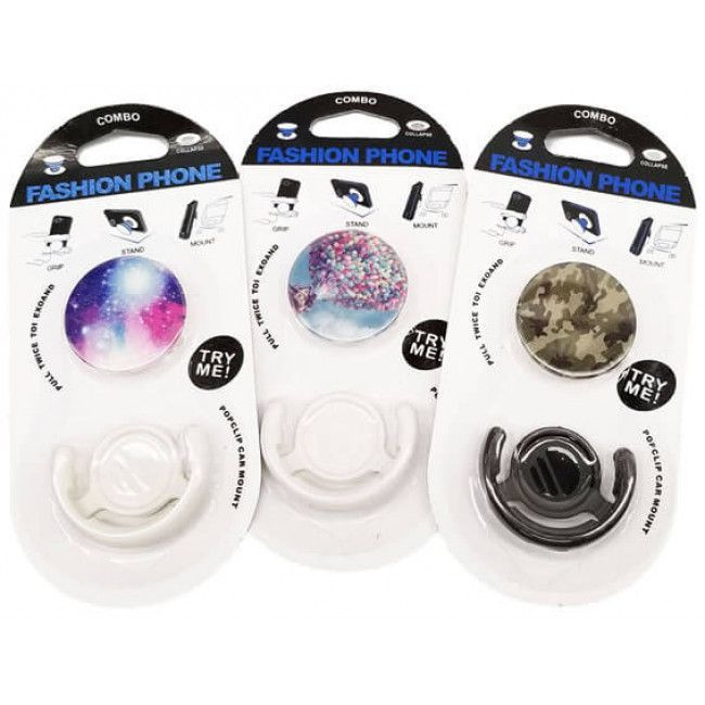Pocket Socket Suporte P/ Celular + Suporte Veicular Pop Combo Fashion Phone