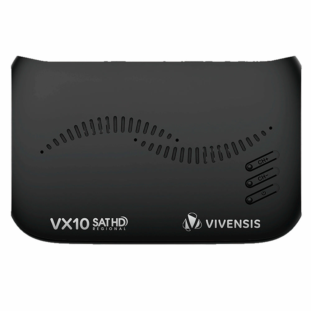 Receptor Digital Vivensis TV, Full HD Smart via Satélite VX10, Preto Bivolt