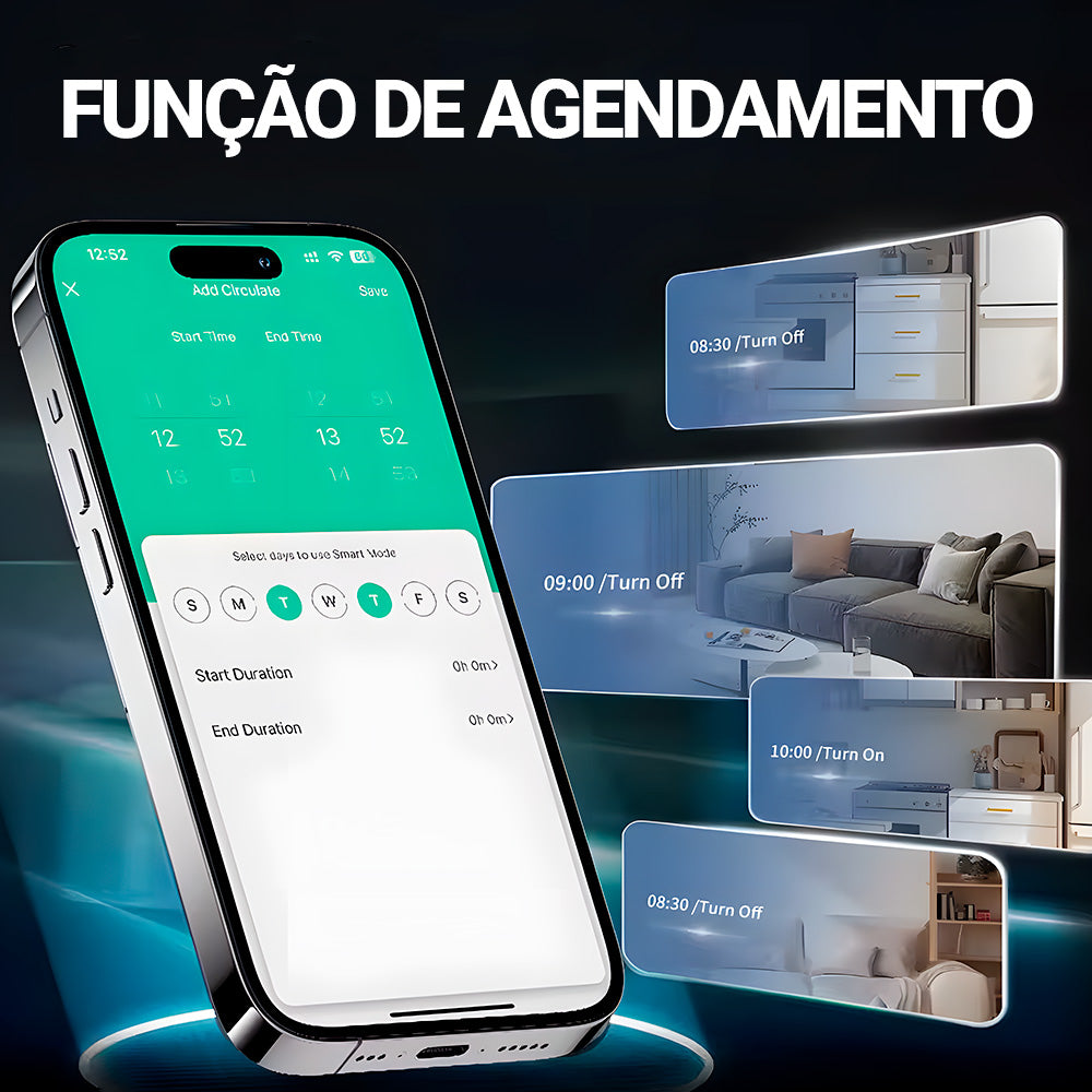 Plug de Tomada Inteligente, Zigbee 3.0, Padrão Brasileiro, 16A, Compatível Com Alexa, Google Home, SmartThings, Branco