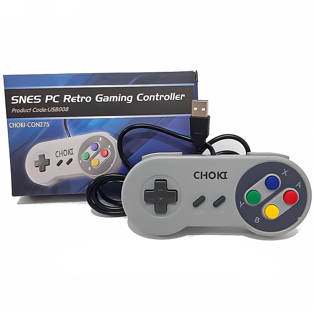 Controle USB, Super Nintendo SNES, Para Windows, Mac e Linux, Altomex, Choki-Con275