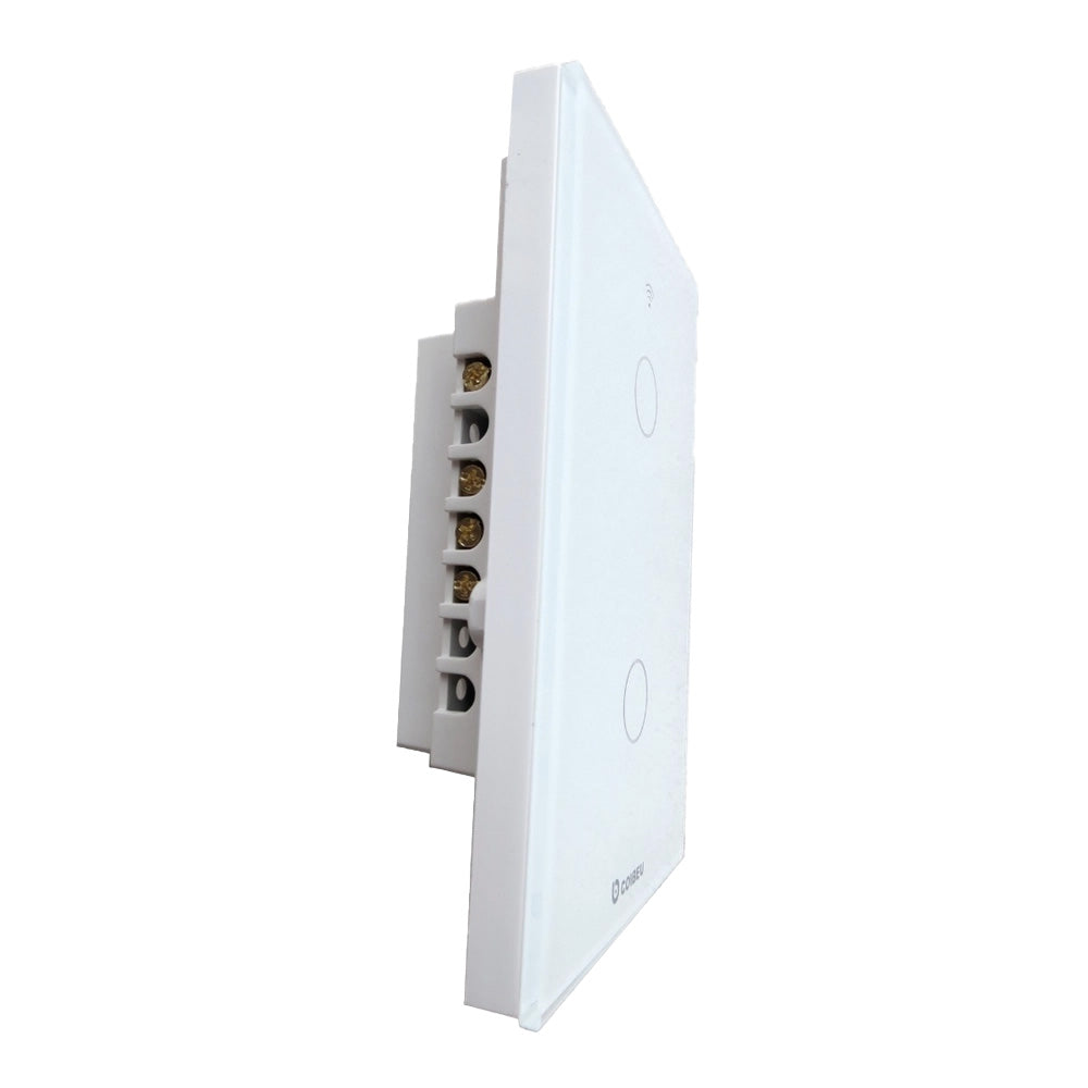 Interruptor Wifi Inteligente 2 Botão-touch Compativel Alexa Siri Google - Coibeu MB302