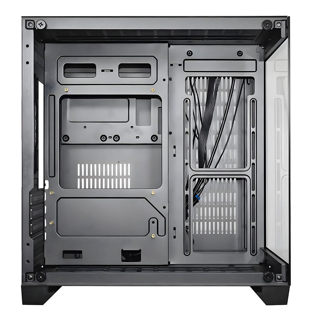 Gabinete Gamer K-Mex Space Aqua CG10-KN, Mini-tower, Lateral de Vidro, Preto, CG10KNRH001CB0X