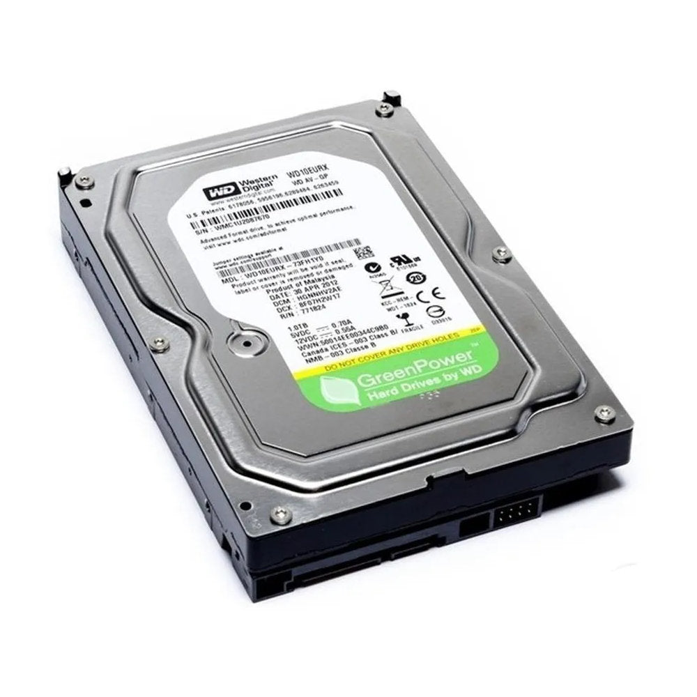 HD Interno 1TB Western Digital AV-GP WD10EURX 64 Mb Cache Connected Home - Prateado
