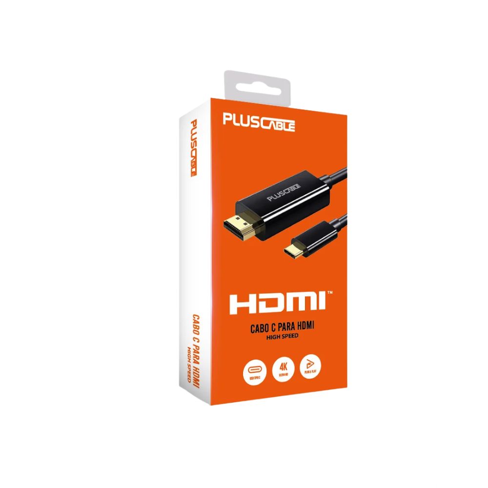 Cabo USB-C Para HDMI 3 Metros HDMIC30 PLUSCABLE